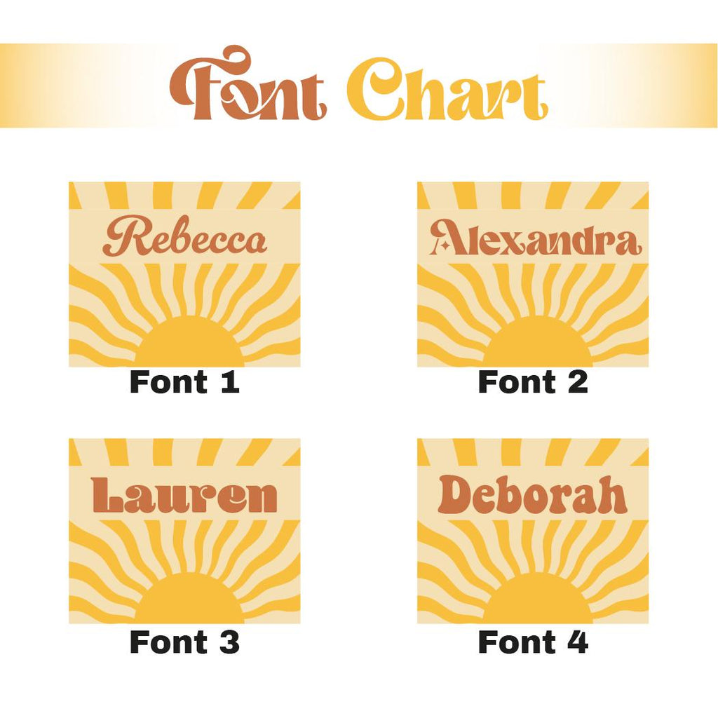 Personalized Beach Towel: Retro Sun & Waves, Custom Name