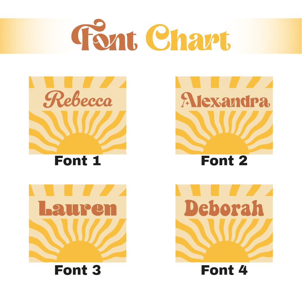 Personalized Beach Towel: Retro Sun & Waves, Custom Name