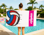 Custom Graffiti Sports Towel: Retro Personalized Beach Towel