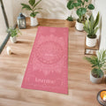 Personalized Yoga Towel – Custom Name Mandala Fitness Towel
