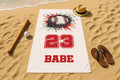 Personalized Baseball Towel: Custom Name & Number, Sports Fan Gift