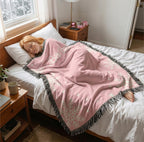 Custom Name Pink Snowflake Blanket, Personalized Soft Throw Minky or Sherpa