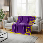 Personalized Name Blanket | Minky or Sherpa Throw, Custom Colors
