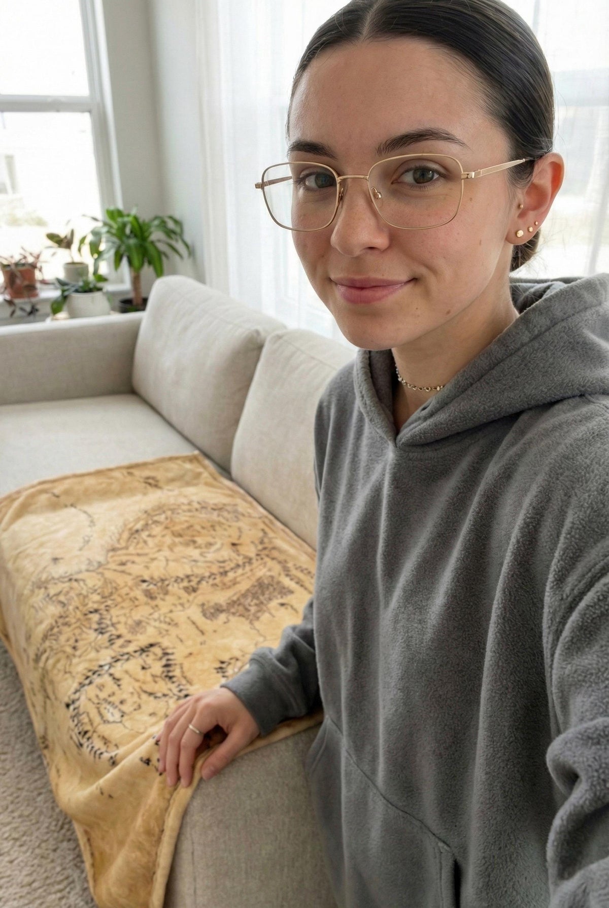 Fantasy World Map Blanket – Vintage Adventure Style Wall Art, Minky or Sherpa Cozy Blanket