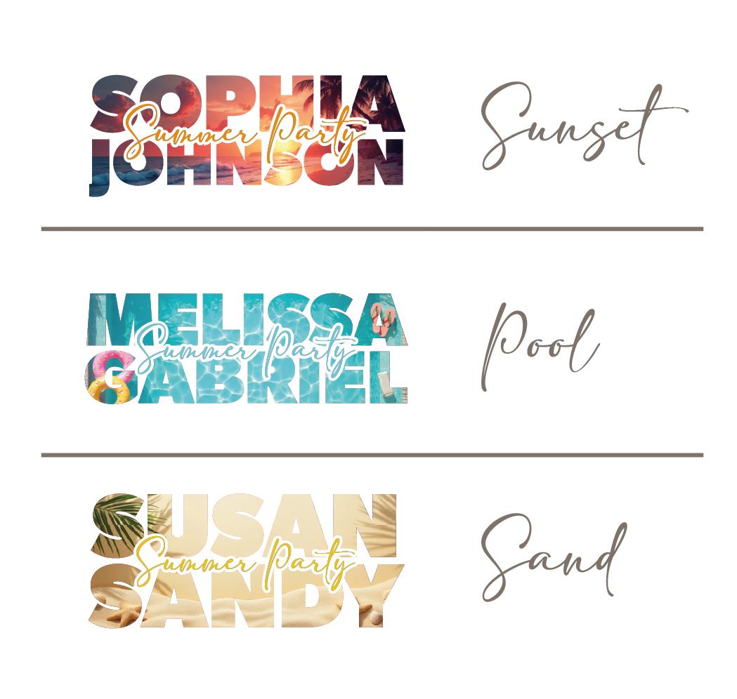Custom Name Beach Towel: Tropical Vacation, Bachelorette Party Gift
