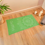 Personalized Yoga Towel: Custom Name, Absorbent Cotton Blend