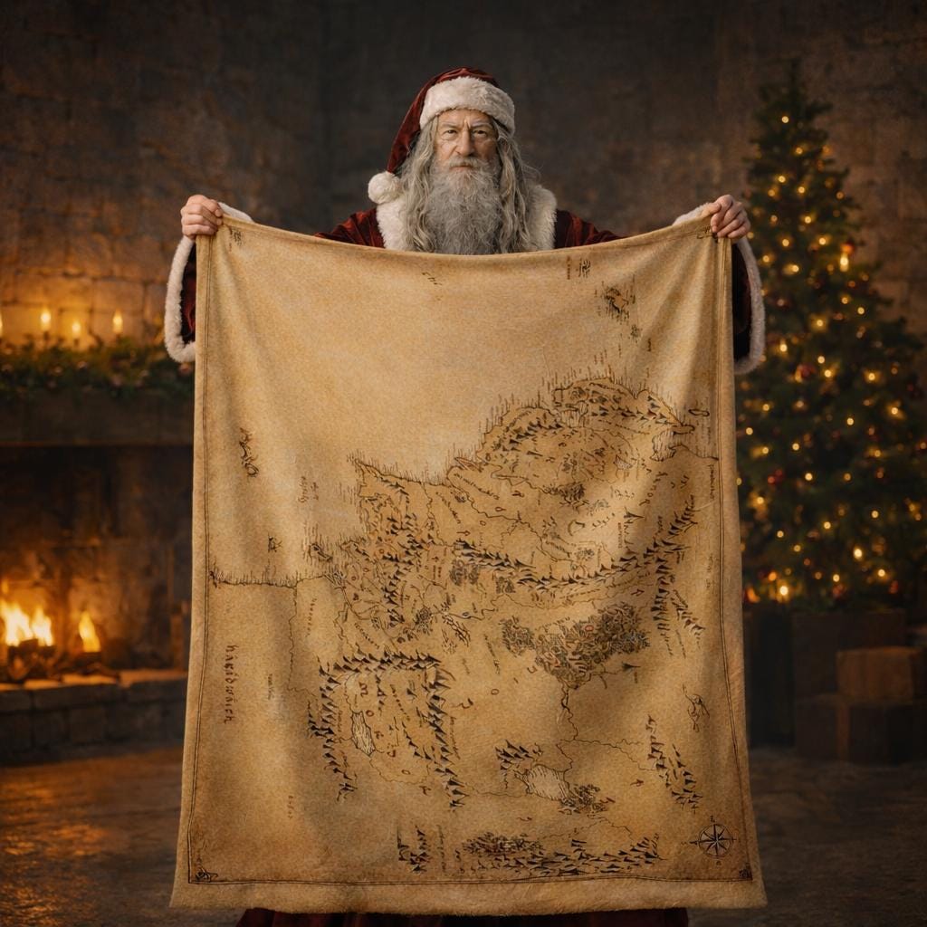 Fantasy World Map Blanket – Vintage Adventure Style Wall Art, Minky or Sherpa Cozy Blanket