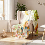 Alice in Wonderland Blanket: Cozy Sherpa or Minky Throw, Vintage Design