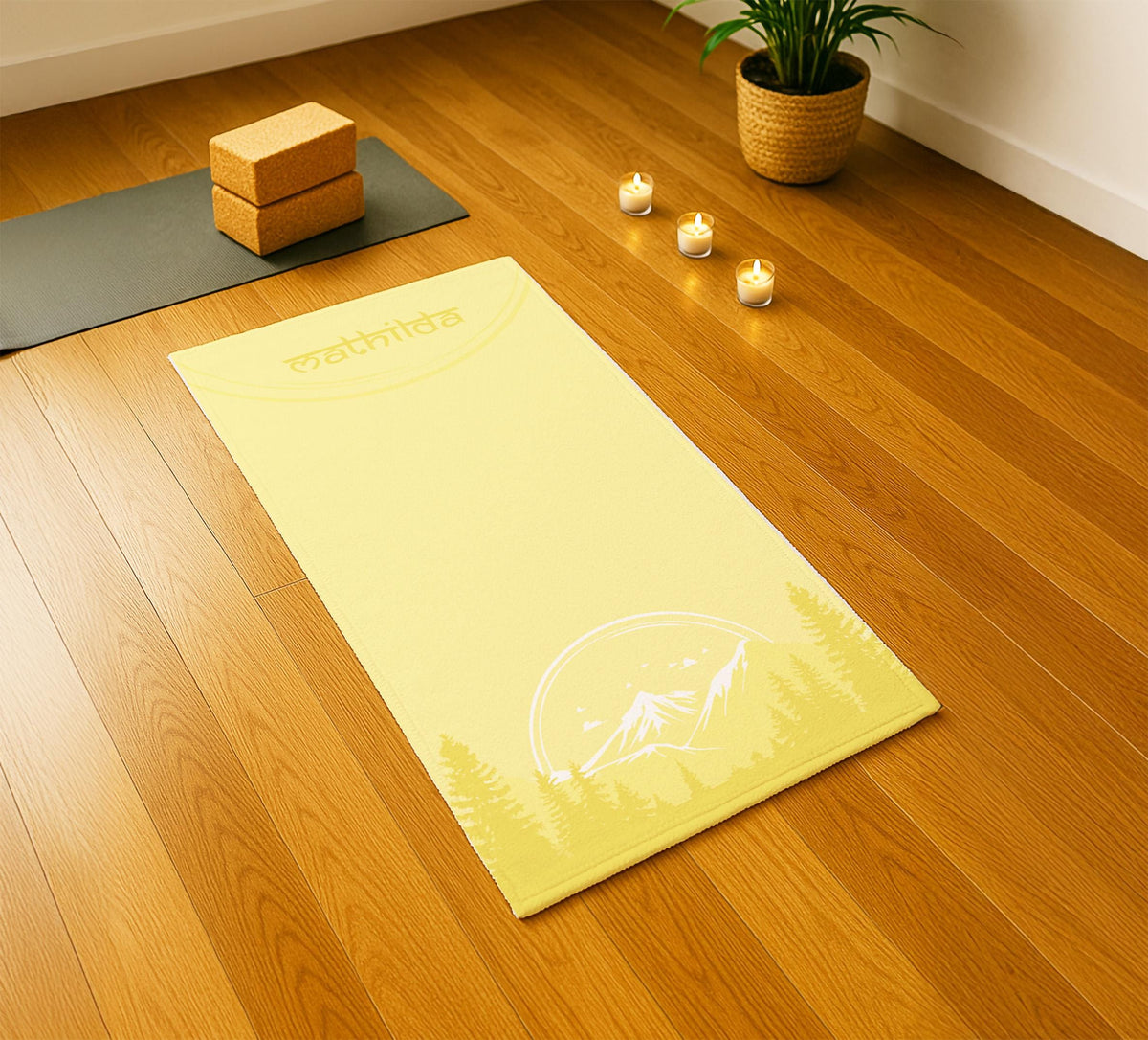 Mountain Yoga Towel – Personalized Custom Name Fitness Towel - image 5